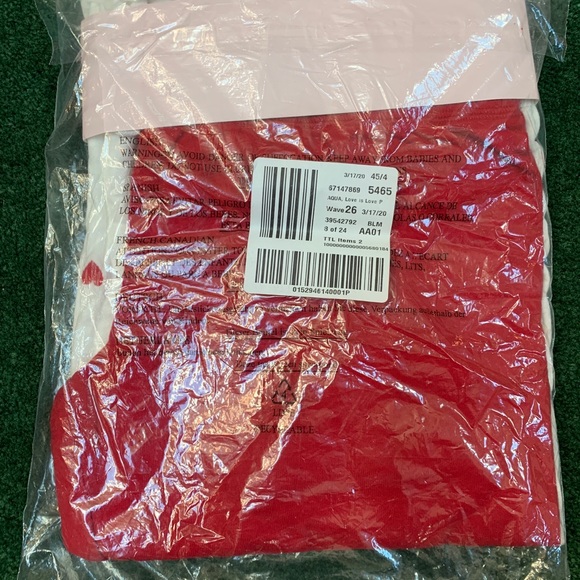 AQUA NWT Heart embroidered lounge set - Picture 2 of 5